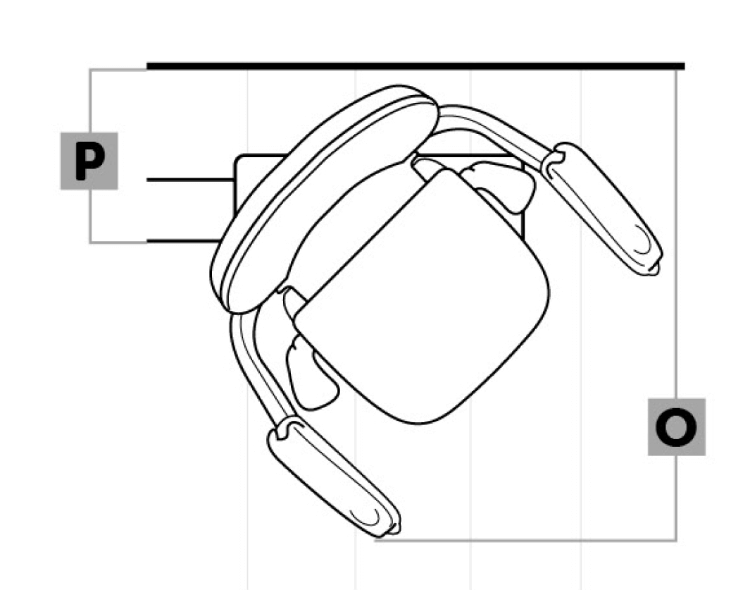 Acorn curved Stairlift tp down view