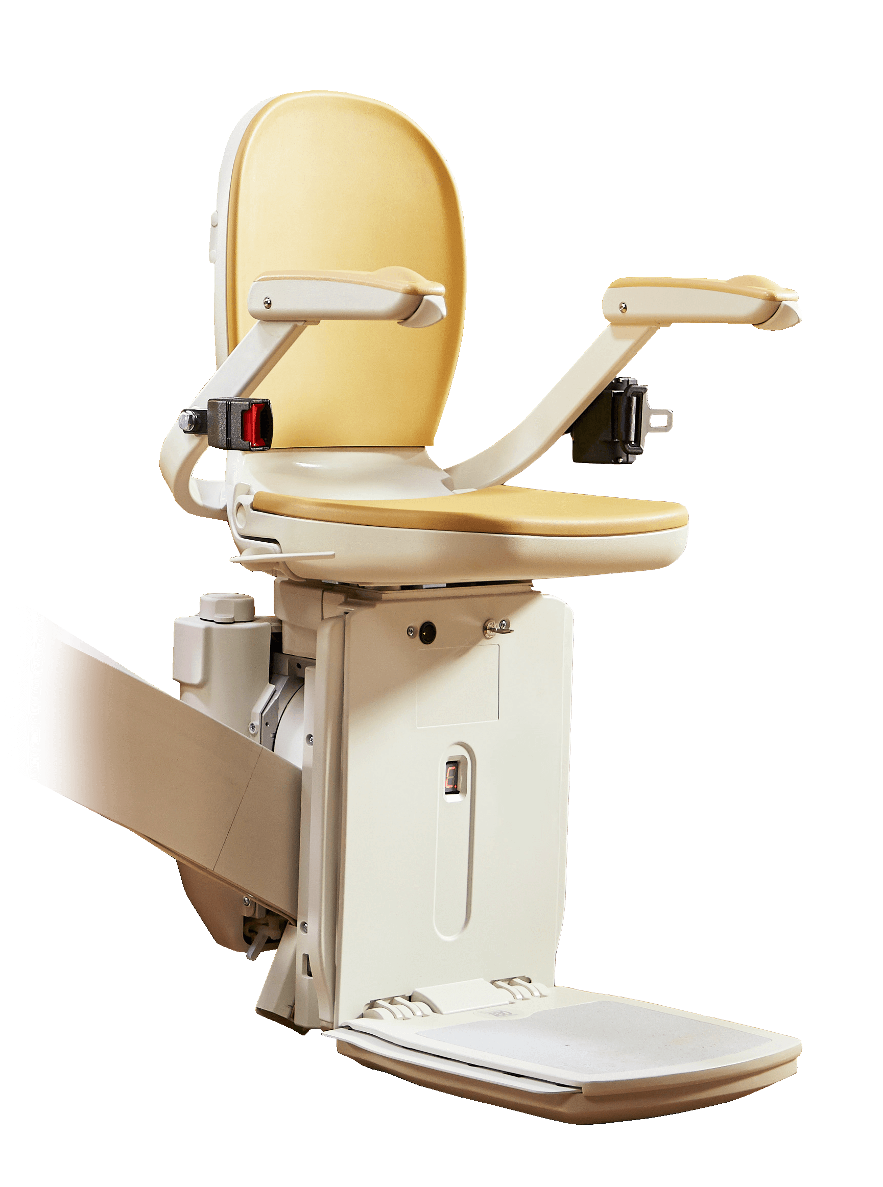 Acorn curved Stairlift angle view in new york