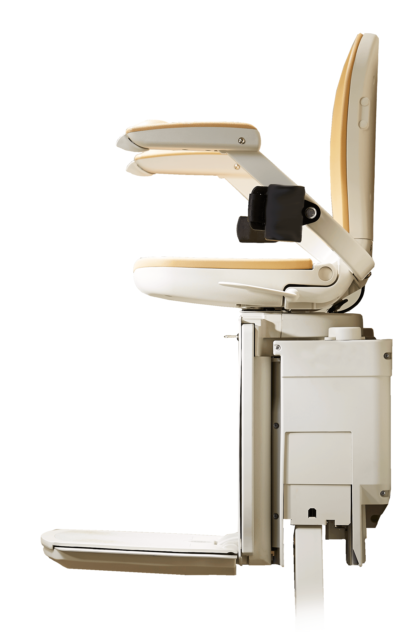 Acorn curved Stairlift side view in new york